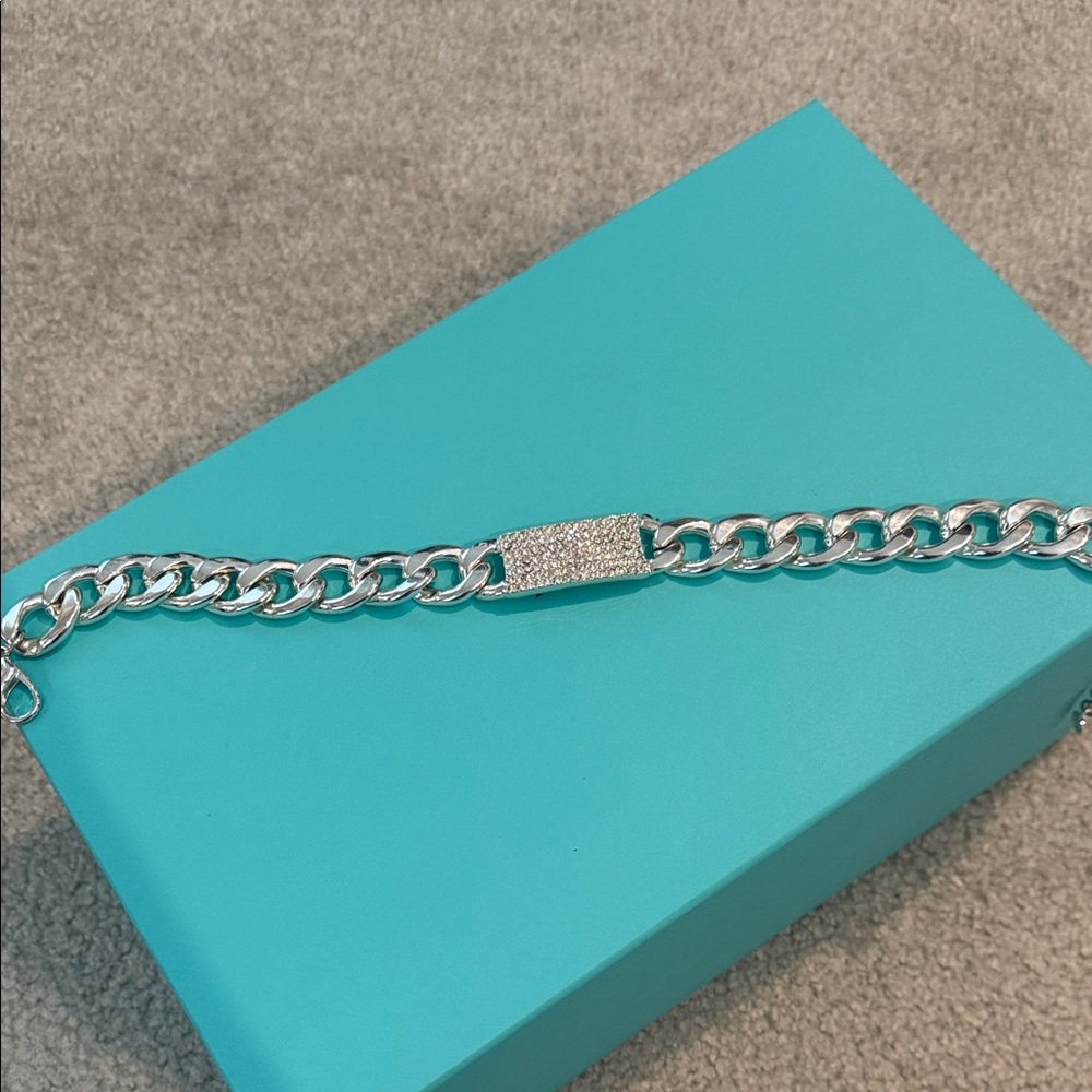 Silver choker chain by RJ graziano